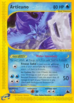 Articuno card from Skyridge, number 4/144