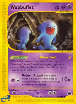 Wobbuffet card from Skyridge, number 45/144