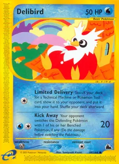 Delibird card from Skyridge, number 49/144
