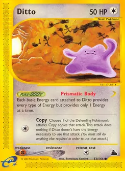 Ditto card from Skyridge, number 51/144