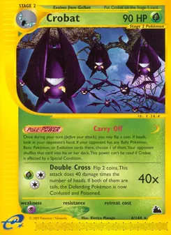 Crobat card from Skyridge, number 6/144