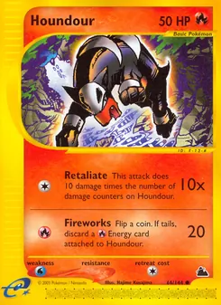 Houndour card from Skyridge, number 66/144