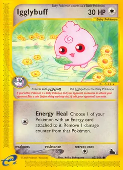 Igglybuff card from Skyridge, number 67/144