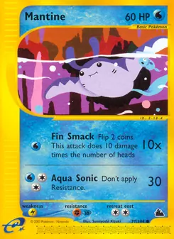 Mantine card from Skyridge, number 77/144