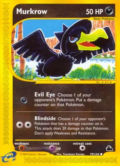 Murkrow card from Skyridge, number 79/144