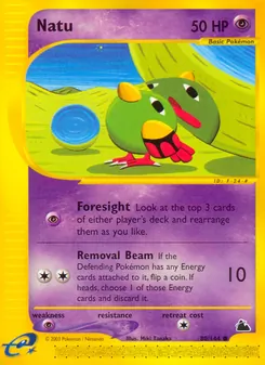 Natu card from Skyridge, number 80/144