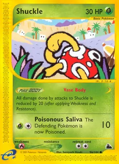 Shuckle card from Skyridge, number 96/144