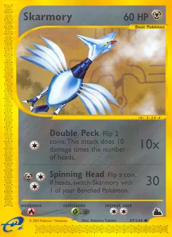 Skarmory card from Skyridge, number 97/144