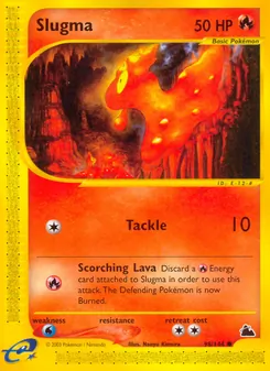 Slugma card from Skyridge, number 98/144