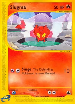 Slugma card from Skyridge, number 99/144