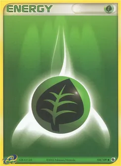 Grass Energy card from Ruby & Sapphire, number 104/109