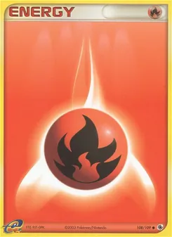Fire Energy card from Ruby & Sapphire, number 108/109