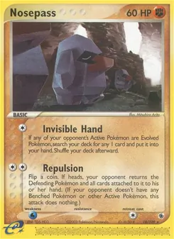 Nosepass card from Ruby & Sapphire, number 18/109