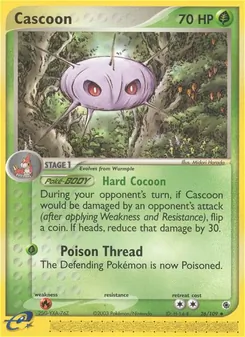 Cascoon card from Ruby & Sapphire, number 26/109