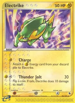 Electrike card from Ruby & Sapphire, number 30/109