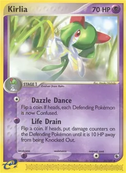 Kirlia card from Ruby & Sapphire, number 35/109