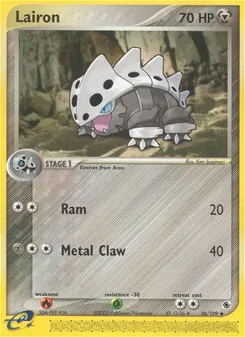 Lairon card from Ruby & Sapphire, number 36/109