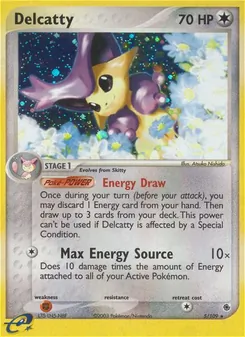 Delcatty card from Ruby & Sapphire, number 5/109