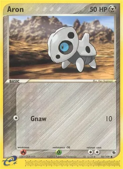 Aron card from Ruby & Sapphire, number 50/109