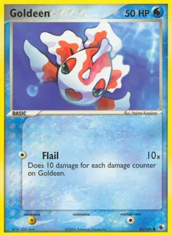 Goldeen card from Ruby & Sapphire, number 55/109