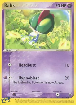 Ralts card from Ruby & Sapphire, number 67/109