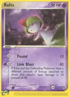 Ralts card from Ruby & Sapphire, number 68/109
