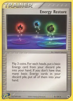 Energy Restore card from Ruby & Sapphire, number 81/109