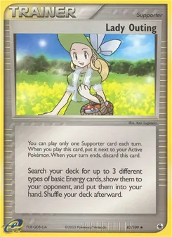 Lady Outing card from Ruby & Sapphire, number 83/109
