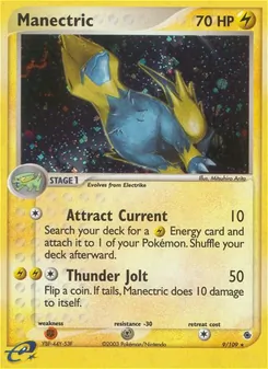 Manectric card from Ruby & Sapphire, number 9/109
