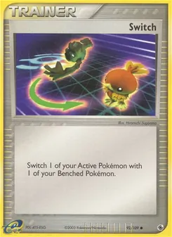 Switch card from Ruby & Sapphire, number 92/109