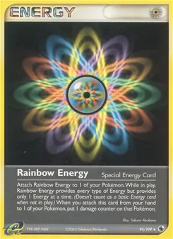 Rainbow Energy card from Ruby & Sapphire, number 95/109