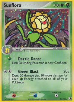 Sunflora card from Unseen Forces, number 16/115