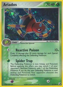 Ariados card from Unseen Forces, number 2/115