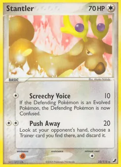 Stantler card from Unseen Forces, number 32/115