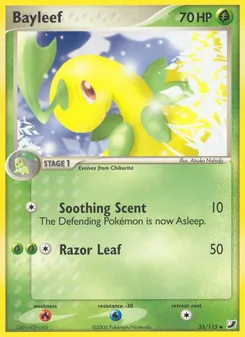 Bayleef card from Unseen Forces, number 35/115