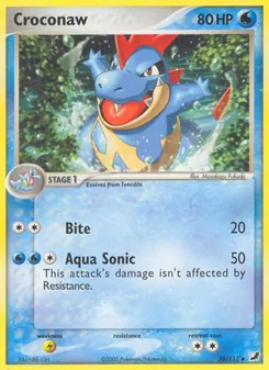Croconaw card from Unseen Forces, number 38/115