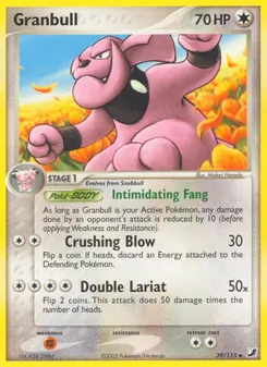 Granbull card from Unseen Forces, number 39/115