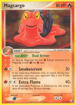 Magcargo card from Unseen Forces, number 41/115