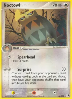 Noctowl card from Unseen Forces, number 43/115