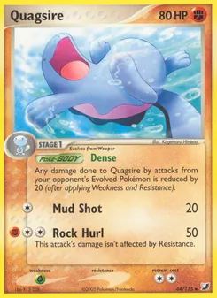Quagsire card from Unseen Forces, number 44/115