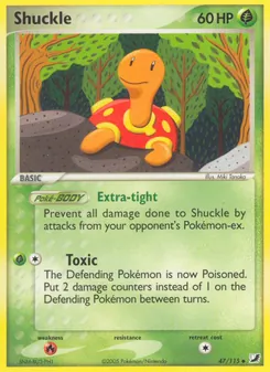Shuckle card from Unseen Forces, number 47/115