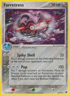 Forretress card from Unseen Forces, number 6/115