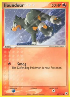Houndour card from Unseen Forces, number 60/115