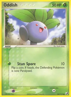 Oddish card from Unseen Forces, number 64/115