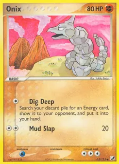 Onix card from Unseen Forces, number 65/115
