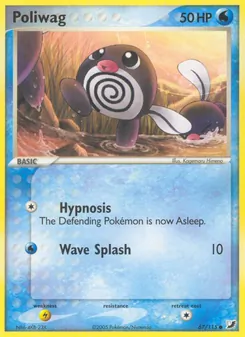 Poliwag card from Unseen Forces, number 67/115