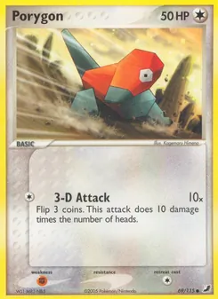 Porygon card from Unseen Forces, number 69/115