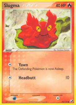 Slugma card from Unseen Forces, number 73/115