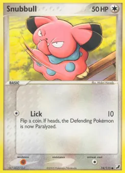 Snubbull card from Unseen Forces, number 74/115