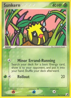 Sunkern card from Unseen Forces, number 76/115